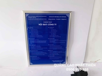 Bảng nội quy công ty